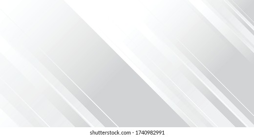 Fondo blanco moderno con luz plateada caja brillante cuadrada efecto rectángulo ilustración vectorial. Resumen de antecedentes con el concepto empresarial y empresarial moderno