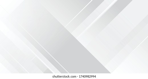 Modern white background with silver light shiny box square rectangle effect vector illustration. Abstract background with modern corporate and business concept - Shutterstock ID 1740982994