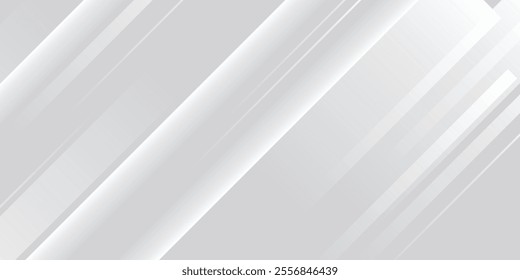Modern white background with silver light shiny box square rectangle effect vector illustration. Abstract background with modern corporate and business concept