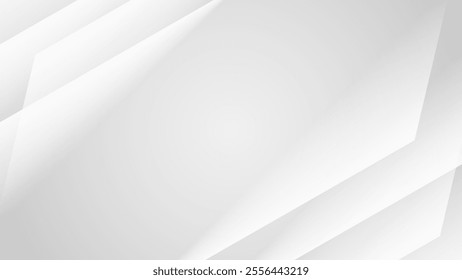 Modern White Background. Technology Banner. Vector Illustration. Abstract Business Wallpaper