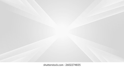 Modern White Background. Technology Banner. Vector Illustration. Abstract Business Wallpaper