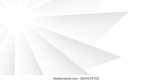 Modern White Background. Technology Banner. Vector Illustration. Abstract Business Wallpaper