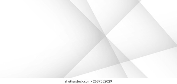 Modern White Background. Technology Banner. Vector Illustration. Abstract Business Wallpaper