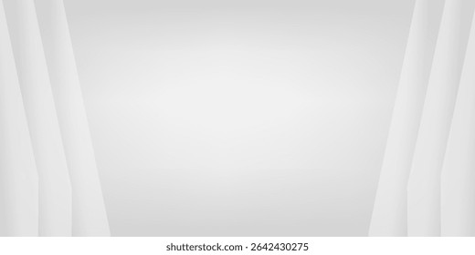Modern White Background. Technology Banner. Vector Illustration. Abstract Business Wallpaper