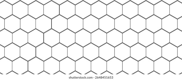 Modern white background textured with abstract hexagon pattern.vector
