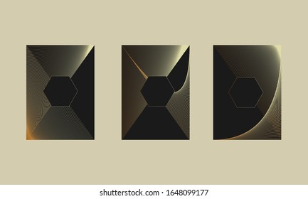 Modern white and black and gold pattern art deco geometry style texture background, '20s retro, The Roaring 2020s
