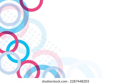 Fondo geométrico moderno blanco y azul con elemento de círculo. Ilustración del vector