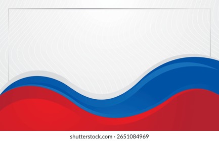 Modern white blue red abstract wave background