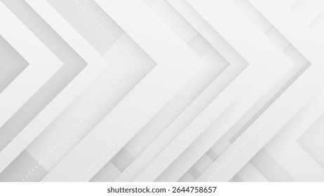 Modern White Cut-Out Overlay Abstract Background
