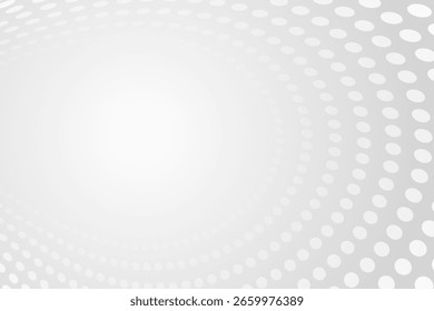 Plano de Fundo de Padrão de Ponto Branco Moderno com Espaço de Cópia. Banner da tecnologia. Ilustração de vetor. Papel de Parede de Negócios Abstrato