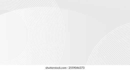 Modern white geometric abstract background overlap layer on bright space simple art modern abstract