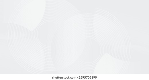Modern white geometric abstract background overlap layer on bright space with lines effect decoration. Modern graphic design abstract modern art