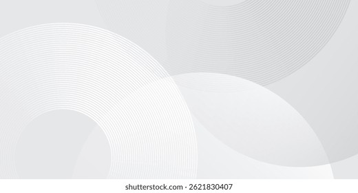 Modern white geometric abstract background overlap layer on bright space with lines effect decoration. Modern graphic design element simple modern vector