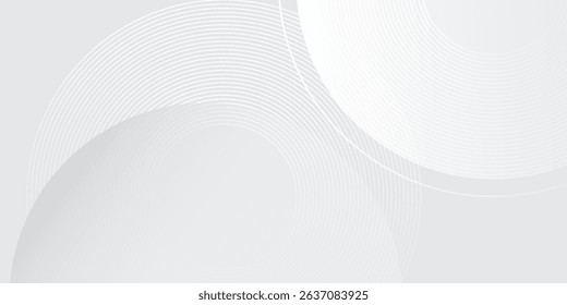 Modern white geometric abstract background overlap layer on bright space with lines effect decoration. Modern graphic design abstract