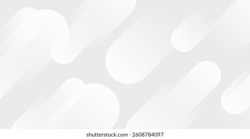 Modern White Geometric Background. Banner. Vector Illustration. Abstract Business Wallpaper