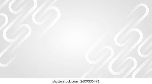 Modern White Geometric Background. Banner. Vector Illustration. Abstract Business Wallpaper