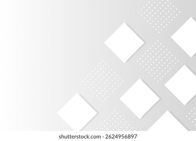 Fondo geométrico blanco moderno. Anuncio de Tecnología. Ilustración vectorial. Fondo de pantalla Abstractas de Negocios