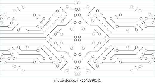 modern white geometric technology background. geometric digital technology for banner and cover