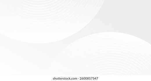 Modern white glowing geometric lines on gray background abstract simple modern