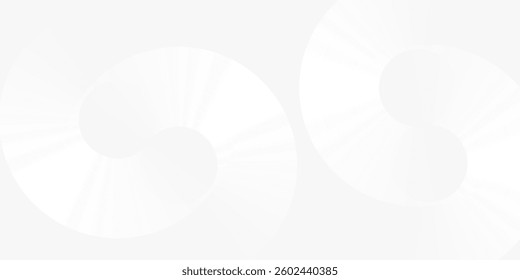 Modern white glowing geometric lines on gray background. Modern shiny blue circle lines pattern. Futuristic technology concept. Suit for cover poster abstract modern