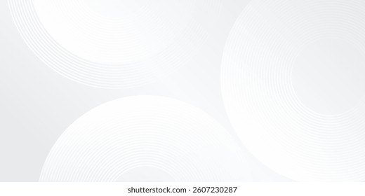Modern white glowing geometric lines on gray background illustration abstract