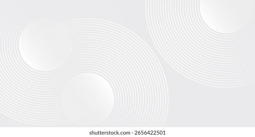 Moderno branco brilhante linhas geométricas no fundo cinza abstrato simples