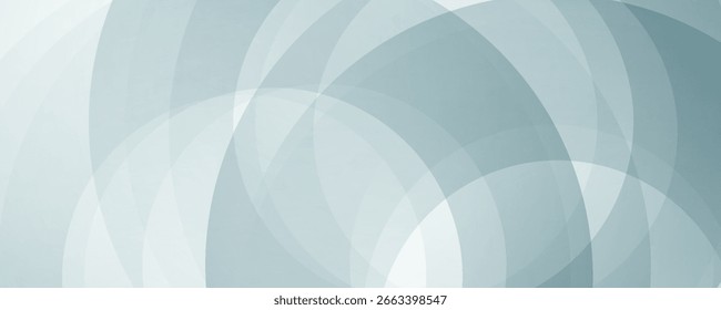 Líneas geométricas brillantes blancas modernas sobre fondo gris. Abstractas patrón de líneas de círculo azul brillante. Concepto de tecnología futurista. Traje para el diseño del cartel de la cubierta