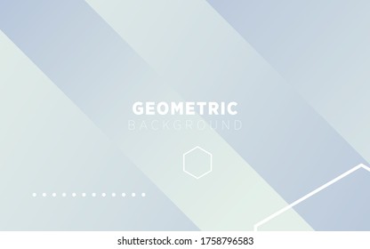 diseño de banner de fondo geométrico abstracto de gradiente blanco moderno.