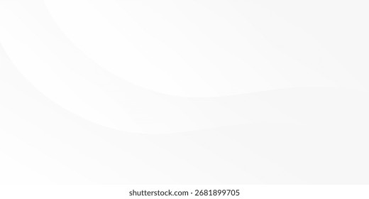 Modern white gradient color background with curve and swirl lines simple