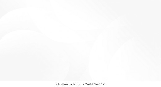 Modern white gradient color background with curve and swirl lines abstract art
