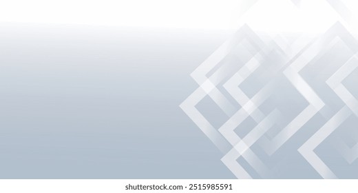 Modern white gray abstract background creative design. abstract light silver vector, banner, web, squares texture