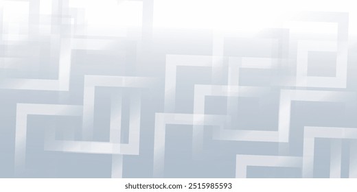 Modern white gray abstract background creative design. abstract light silver vector, banner, web, squares texture