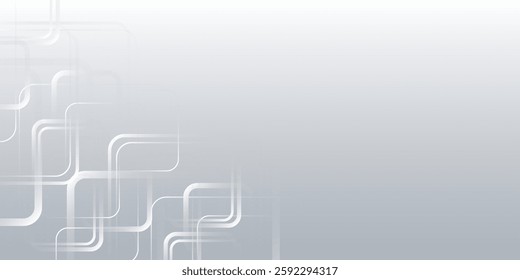 Modern white gray abstract background creative design. abstract light silver vector form banner.