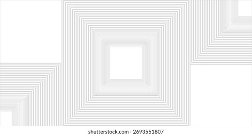 Fondo abstracto gris blanco moderno, el aspecto de acero inoxidable, líneas cuadradas sobre un fondo gris. Ilustración vectorial