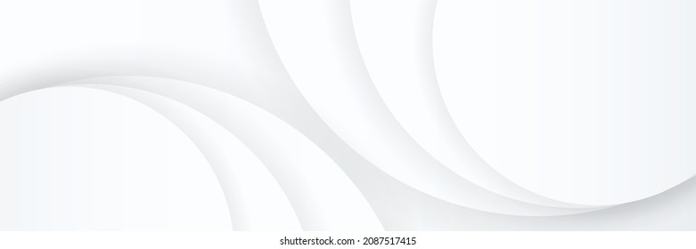 Modern white gray abstract web banner background creative design. Vector abstract graphic design banner pattern background template.