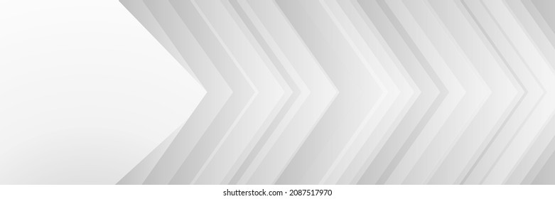 Diseño creativo de fondo de banner web abstracto gris blanco moderno. Plantilla de fondo de patrón de banner de diseño gráfico abstracto vectorial.