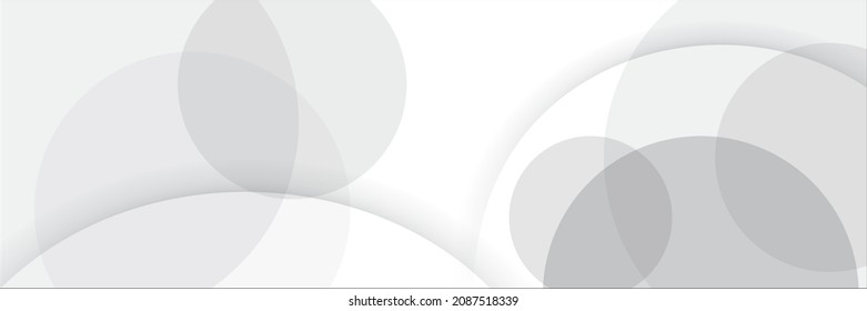 Diseño creativo de fondo de banner web abstracto gris blanco moderno. Plantilla de fondo de patrón de banner de diseño gráfico abstracto vectorial.