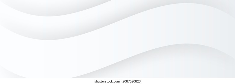 Modern white gray abstract web banner background creative design. Vector abstract graphic design banner pattern background template.