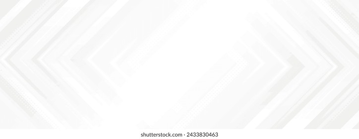 Diseño creativo moderno de fondo de geometría de banner web abstracto gris blanco. Ilustración de vector de fondo de línea de rombo gris y blanco.