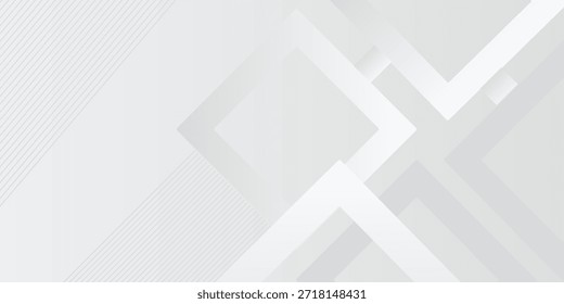 Modern white gray abstract web banner background creative design. Vector illustration design for presentation, banner, cover, web, flyer, card, poster, game, texture, slide, magazine, and powerpoint.

