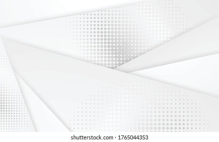Modern white and gray background design ideas Vector illustration