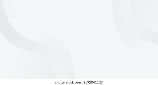 Modern white and gray background with gradient color and artistic dynamic simple abstract art modern