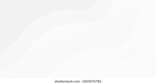 Modern white and gray background with gradient color and artistic dynamic line decoration abstract modern simple