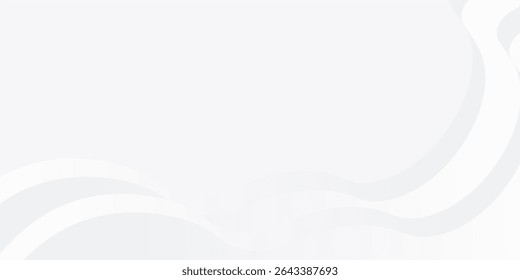 Modern white and gray background with gradient color and artistic abstract art