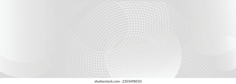 modern white and gray circles background. banner, poster, flyer, web vector illustration