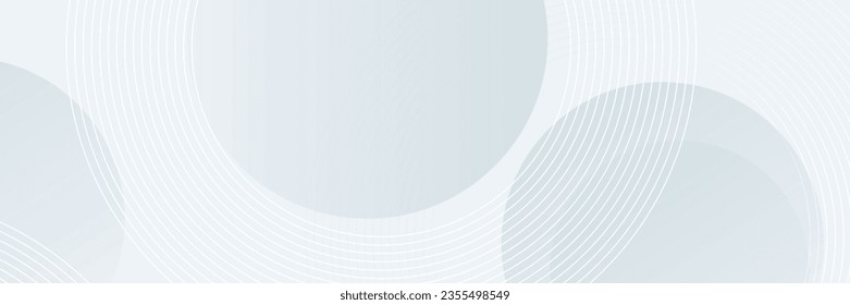 modern white and gray circles background. banner, poster, flyer, web vector illustration