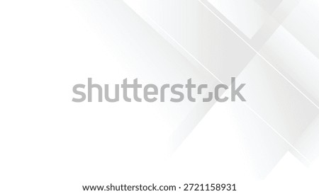 Modern white and gray diagonal band background with layered geometric stripes and clean architectural shadow depth for premium marketing banners.