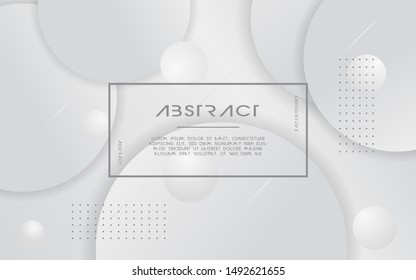 modern white and grey abstract background with white line. can be used in cover design, poster, flyer, book design, website backgrounds or advertising. vector illustration.