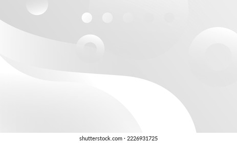 Fondo abstracto moderno en blanco y gris. Resumen de la forma geométrica fondo gris blanco con luz y sombra 3D en capas para el diseño de presentación.