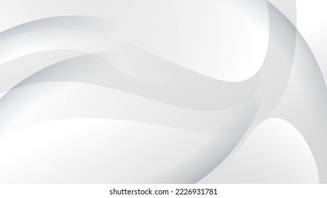 Modern white and grey abstract background. Abstract geometric shape white grey background with light and shadow 3D layered for presentation design.